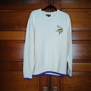 NWT Minnesota Vikings Wild Collective Sweater Men Large embroidered MSRP $130
